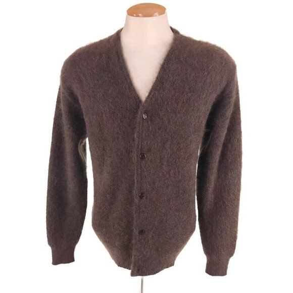 Needles Mohair Cardigan in Charcoal Brown S Mens New Defect Made in Japan LQ276 - Picture 5 of 16